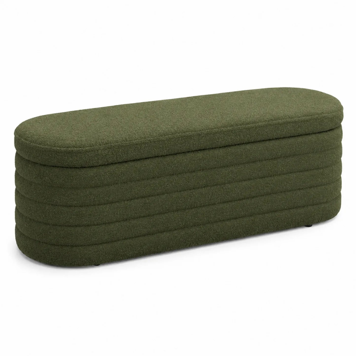 Banc de salon en laine vert